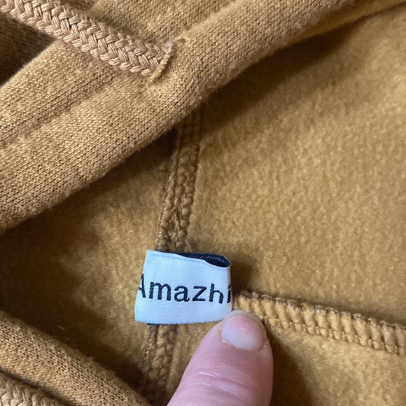 Cropped Hoodie, Medium, VERY Soft, Camel Brown - Picture 6 of 7